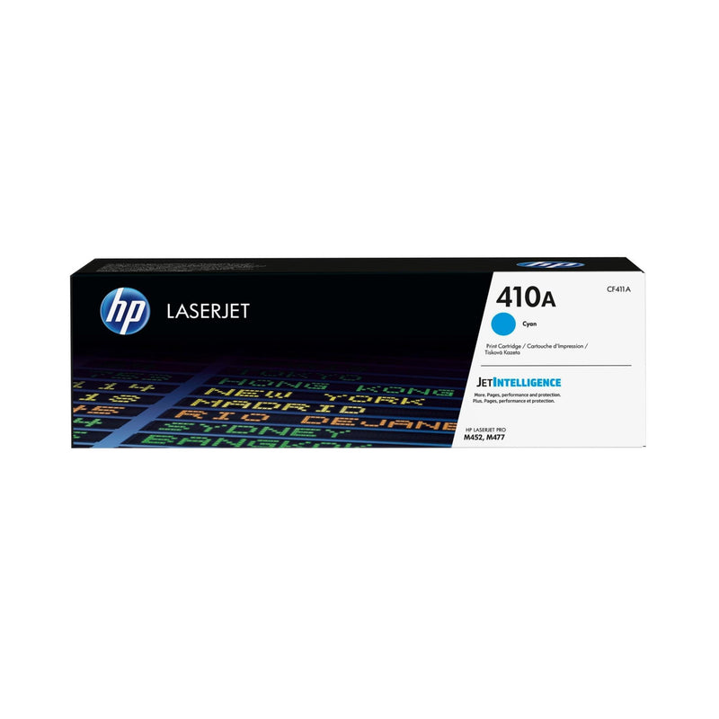 HP 410A Original LaserJet Toner Cartridge - Cyan CF411A