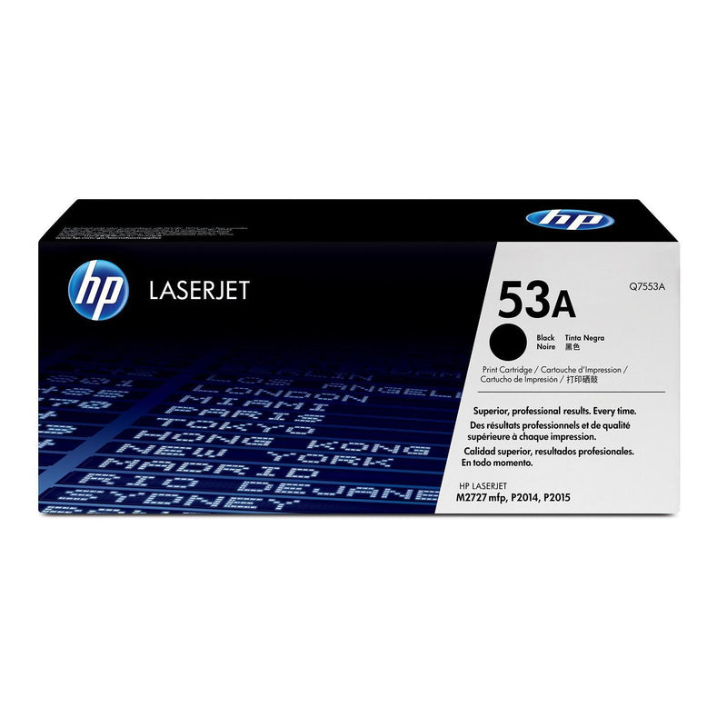 HP 53A Original LaserJet Toner Cartridge - Black Q7553A