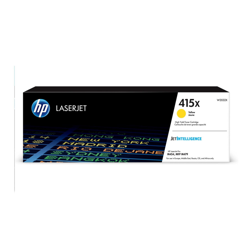 HP 415X High Yield Yellow Original LaserJet Toner Cartridge W2032X